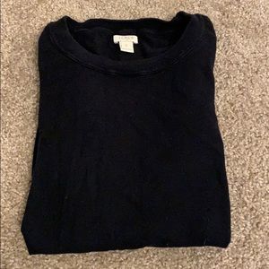 Lightly worn, J.Crew cotton sweater, black, Sz S
